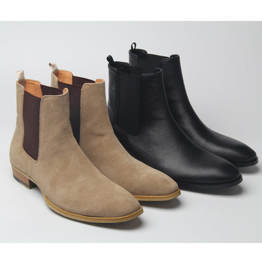 Botas Martin de Gamuza Punta Aguda con Elástico para Hombre - Image 3