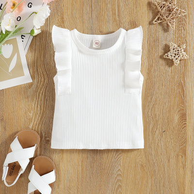 Conjunto Dos Piezas: Blusa sin Mangas Floral y Falda de Pana - Image 4
