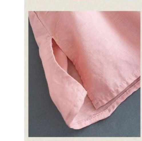 Blusa de Lino Bordada Estilo Chino Retro Literario para Mujer - Image 9