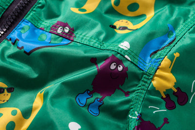 Chaqueta Impermeable para Niño con Capucha - Diseño Dinosaurio Resistente al Viento - Image 9