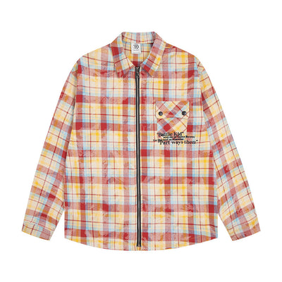 Camisa Cuadros Punk Oversized para Hombre - Image 12