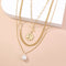 European and American Cross-border Fashion Jewelry Ins Net Rojo Retro Portrait Multilayer Necklace Imitation Baroque Pearl Pin Necklace