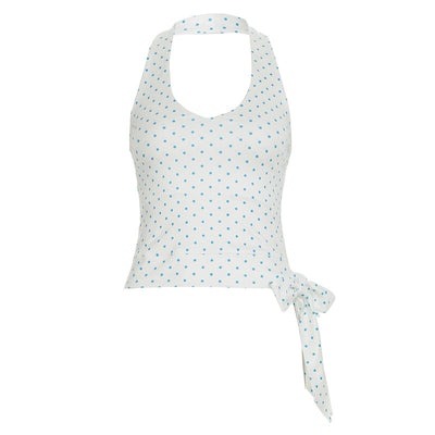 Top Halter Lunares Ajustado - Camiseta Tubo Elegante - Image 17