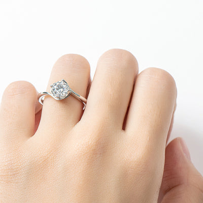 Anillo de Moissanita de 1 Quilate Fashion Bud - Image 7