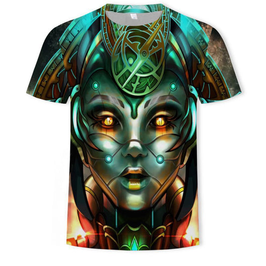 Playera Unisex con Estampado 3D Digital de Cuello Redondo - Image 3