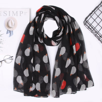 Pañuelo Parisino con Estampado de Erizos - Image 9