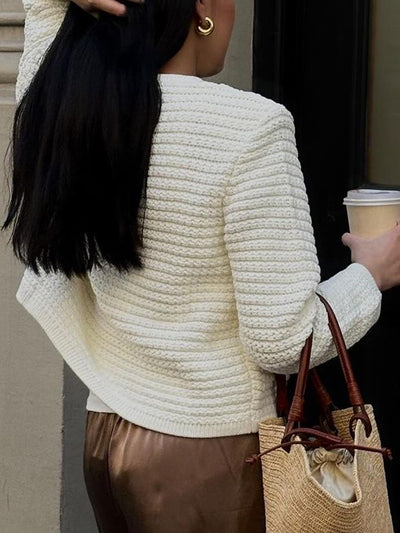Suéter Camisa Manga Larga con Botones para Mujer - Image 7