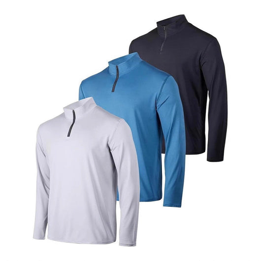 Polo Deportivo Hombre Manga Larga Elástico Transpirable Secado Rápido - Image 5