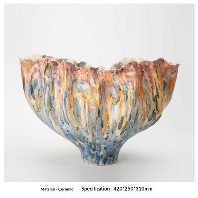 Florero de Cerámica Vintage Wabi-Sabi con Diseño Artesanal Texturizado - Image 34