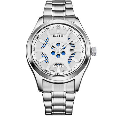 Reloj de Acero Inoxidable Resistente al Agua con Tecnología de Ahorro Energético - Image 6