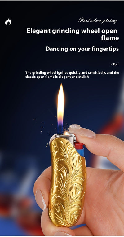 Encendedor Metálico con Protector de Seguridad - Diseño Ergonómico - Image 37