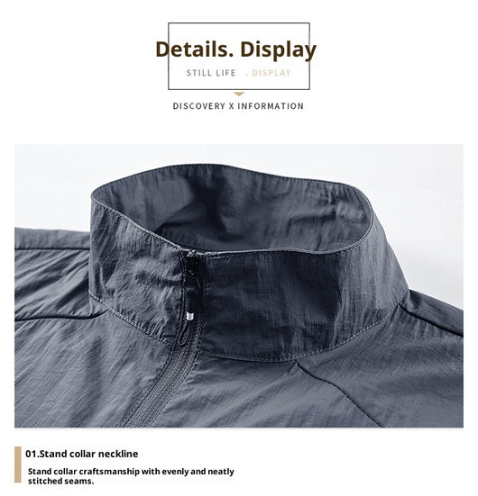 Ropa de Protección Solar Transpirable en Seda de Hielo para Hombre - Image 16