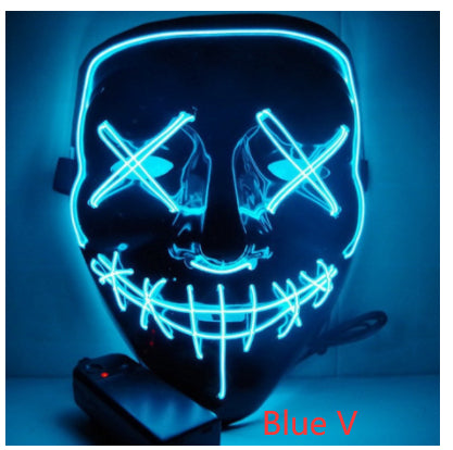 Máscara de Terror Halloween con Luz LED Fluorescente - Image 17