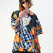 Blusa Casual Suelta de Manga Corta para Mujer