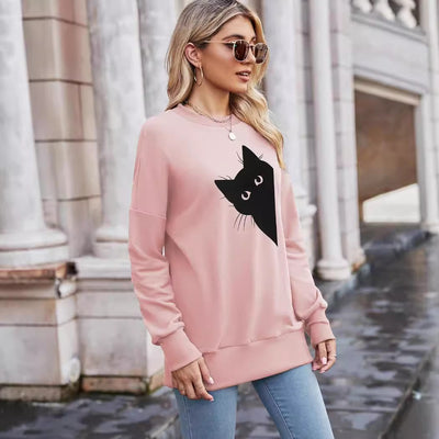 Blusa Clásica de Manga Larga Cuello Redondo para Mujer - Image 3