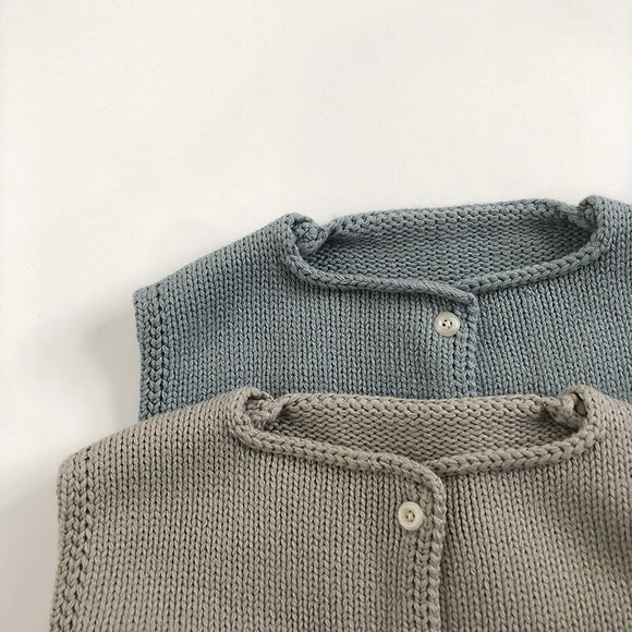 Chaleco Cardigan de Lana Tejida Premium
