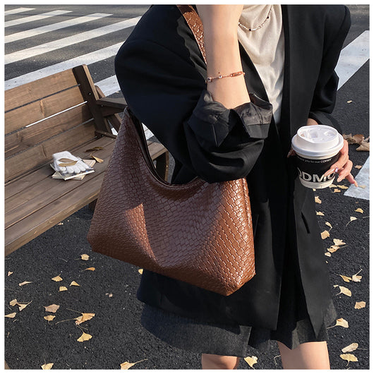 Bolso de Hombro Retro Premium para Mujer - Bolso Tejido de Gran Capacidad - Image 18