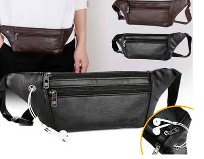 Riñonera Ultrafina de PU para Hombre - Bolsa Cintura Porta Celular - Image 11