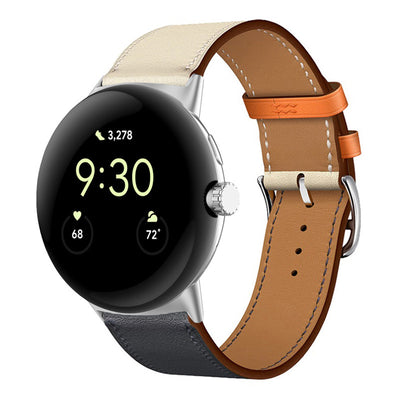 Correa de Cuero PU Bicolor para Google Watch - Estilo y Durabilidad - Image 33