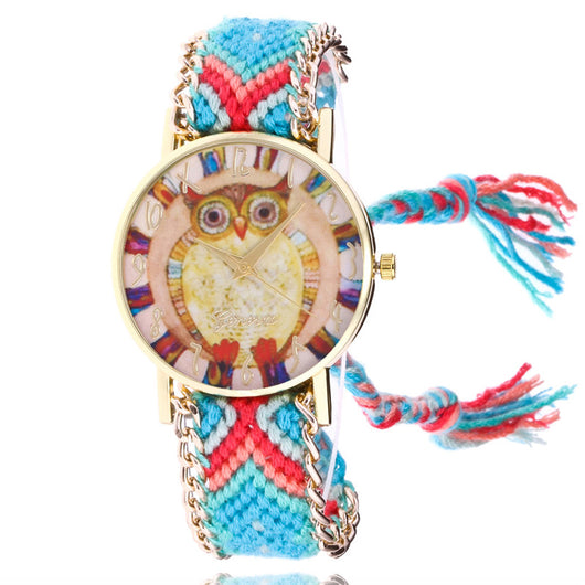 Reloj Pulsera Étnico Tejido para Mujer - Image 4