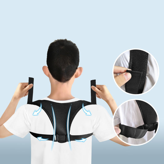 Corrector de Postura para Adultos y Niños con Protección Visual