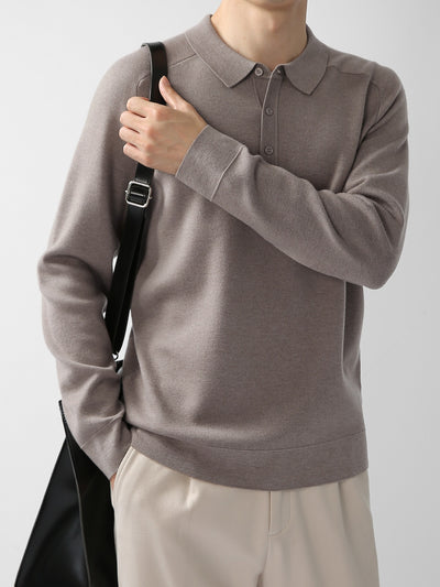 Suéter de Punto Casual en Lana de Cordero - Diseño Liso y Moderno - Image 9