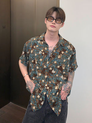 Camisa Suelta de Manga Larga con Solapa para Hombre - Image 3