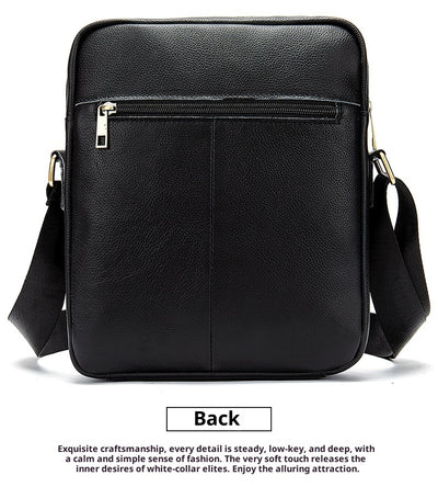 Bolso Mensajero de Cuero Vintage para Hombre - Piel Vacuna Premium - Image 15