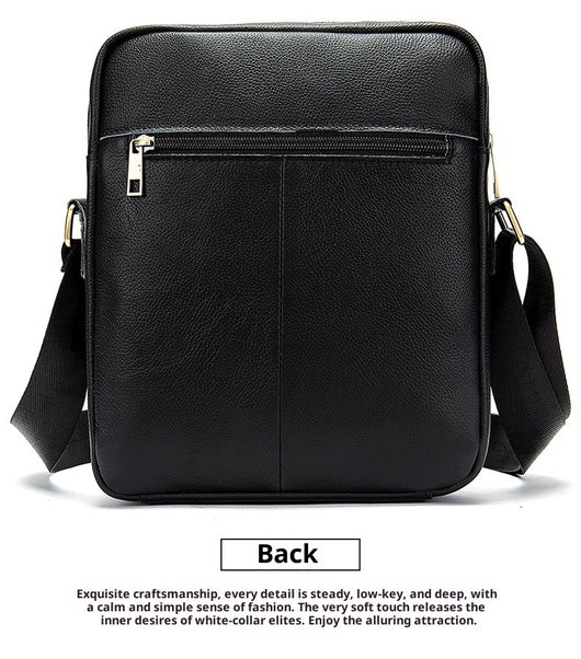 Bolso Mensajero de Cuero Vintage para Hombre - Piel Vacuna Premium - Image 15