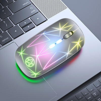 Ratón Inalámbrico Bluetooth Dual Mode con Luz LED, 5 Botones y Rueda de Metal - Image 7