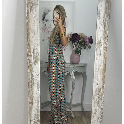 Conjunto Sin Mangas Estampado: Blusa y Pantalón de Cuello Redondo - Image 17