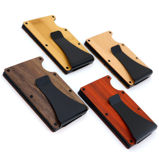 Billetera de Madera con Protección RFID y Funda de Tarjetas - Image 6