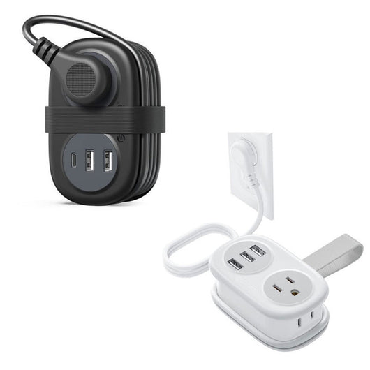 Regleta de Viaje Internacional con Puertos USB - Estándares Americano y Europeo - Image 3