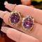 Luxury High-end Accessories Dried Rose Jewelry Necklace Earrings and Ring Ear Studs