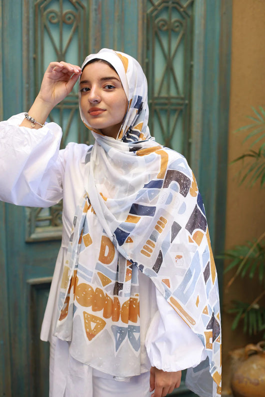 Pañuelo Hijab de Satén Estampado - Image 18