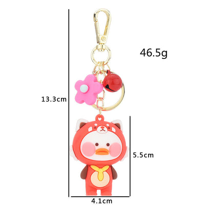 Llavero Pato Dudu de Epoxy - Adorable Accesorio Cartoon Viral - Image 4