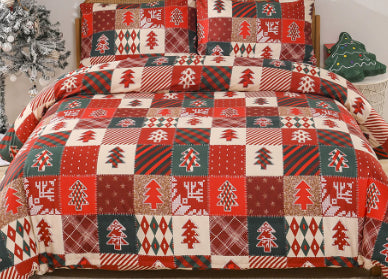 Conjunto de Tres Piezas a Cuadros Rojo Navideño - Image 11