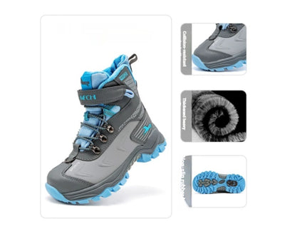 Botas de Nieve para Niños con Forro de Cuero y Piel Térmica - Image 4