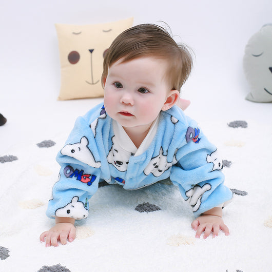 Pijama Enterizo Térmico para Bebé en Polar Coral Acolchado - Image 11