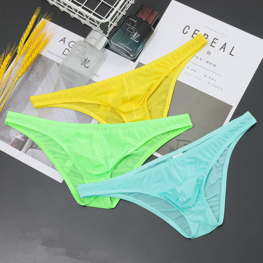 Bóxer Transparente Hombre Cintura Baja Seda Hielo Ultrafino Tanga - Image 16