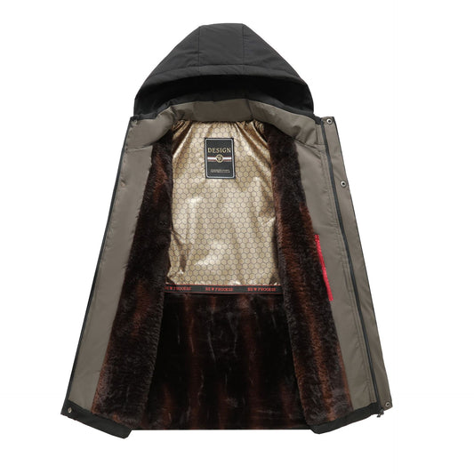 Chaqueta Acolchada con Capucha para Hombre - Invierno