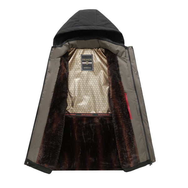 Chaqueta Acolchada con Capucha para Hombre - Invierno