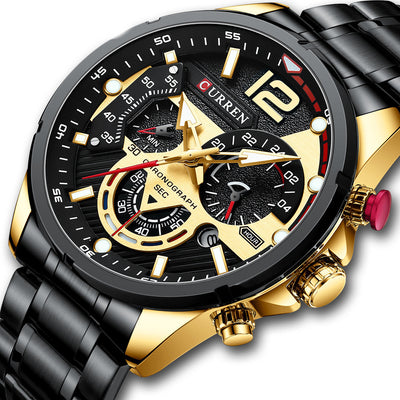 Reloj de Pulsera para Hombre Acero Inoxidable Multifunción Cuarzo - Image 7