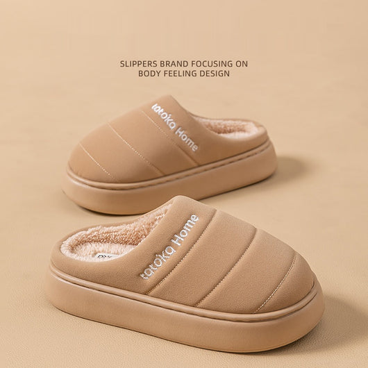 Zapatos de Algodón Impermeables con Forro Polar Cálidos para Otoño e Invierno - Image 4
