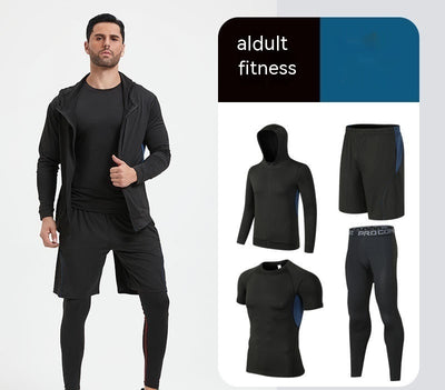Conjunto Deportivo Completo para Correr - Mallas de 5 Piezas Secado Rápido Hombre - Image 9