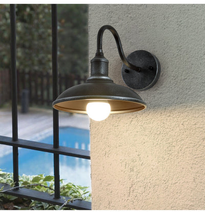 Lámpara de Pared Exterior Impermeable Estilo Retro Hierro Forjado - Image 11