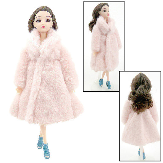 Abrigo de Peluche Elegante para Muñecas de Moda - Image 14