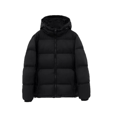 Abrigo Acolchado de Plumón para Mujer con Capucha, Suelto y Cálido - Diseño de Pareja - Image 7