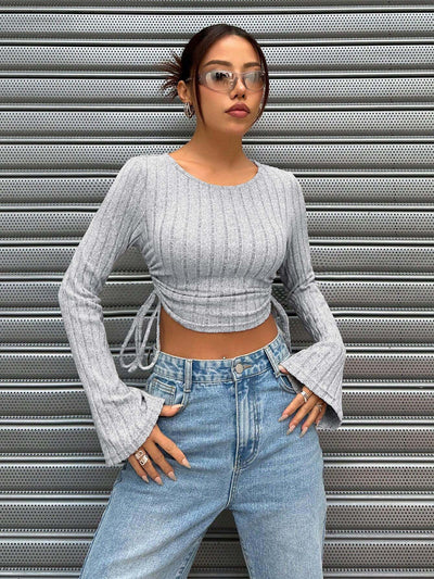 Playera Slim Fit Mujer Tendencia Otoño Invierno Street Style - Image 21