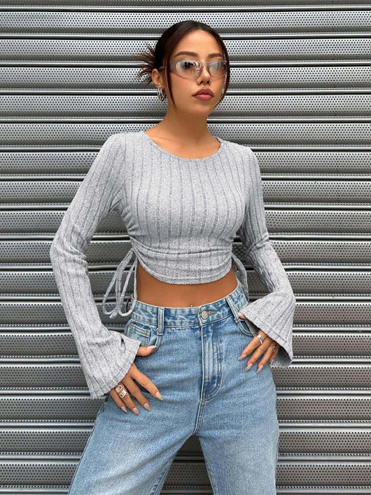 Playera Slim Fit Mujer Tendencia Otoño Invierno Street Style - Image 21